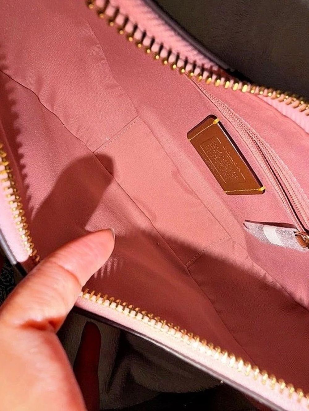 Coach Emily Shoulder Bag In Signature Canvas With Charms Pink - Picture 5 of 5